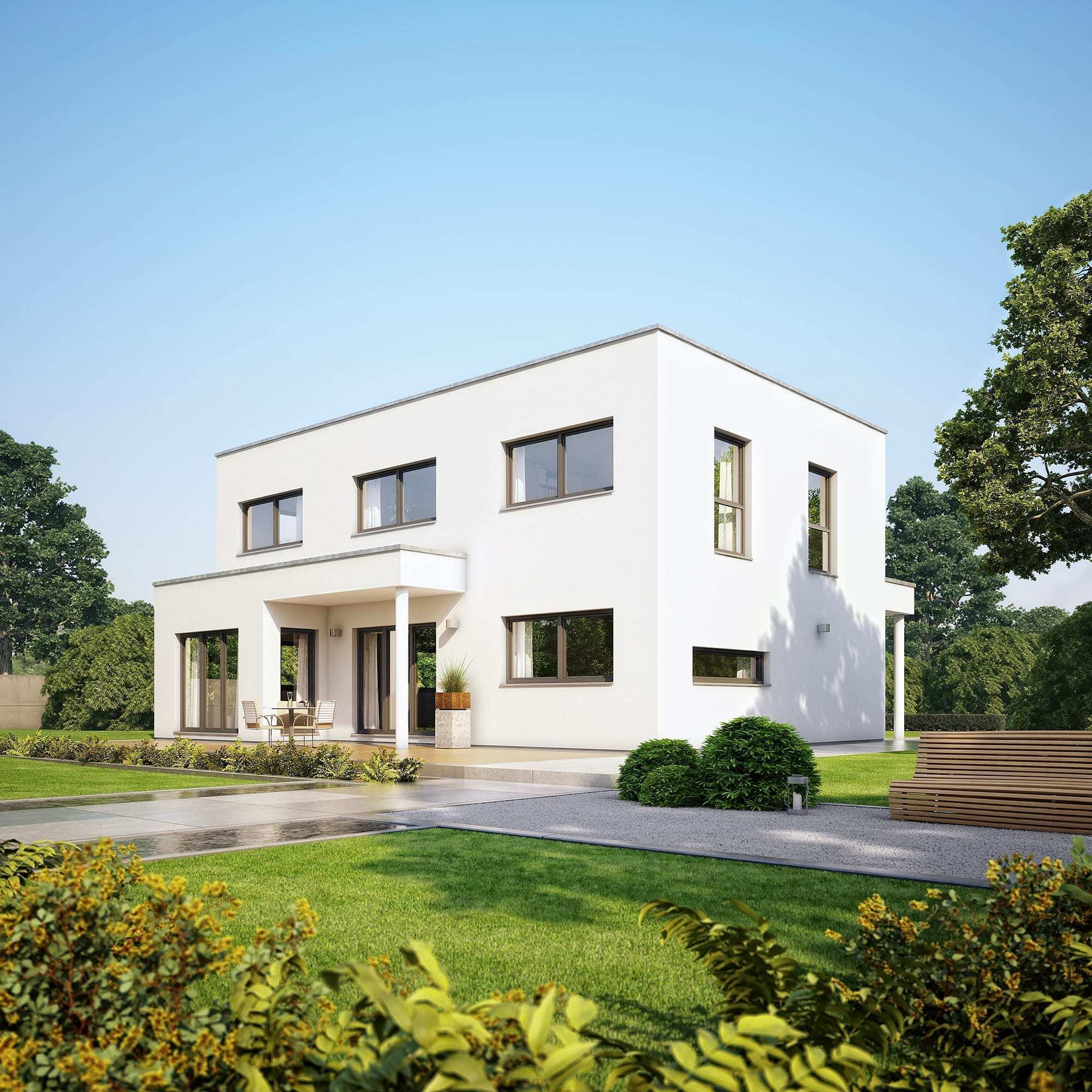 Energy-efficient A-rated uPVC windows with slim multi-chamber frames