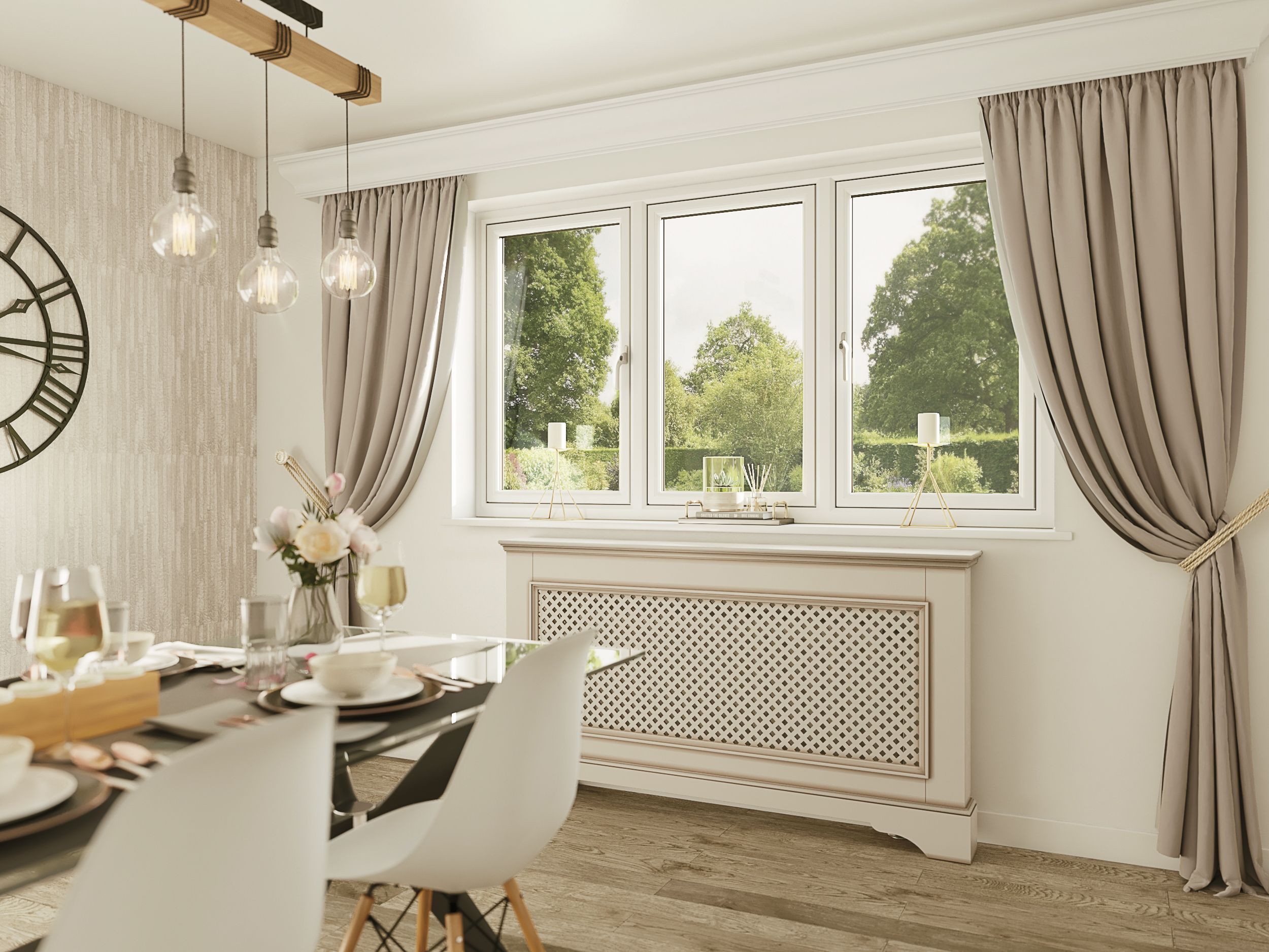 Replacement double glazed windows on a family home