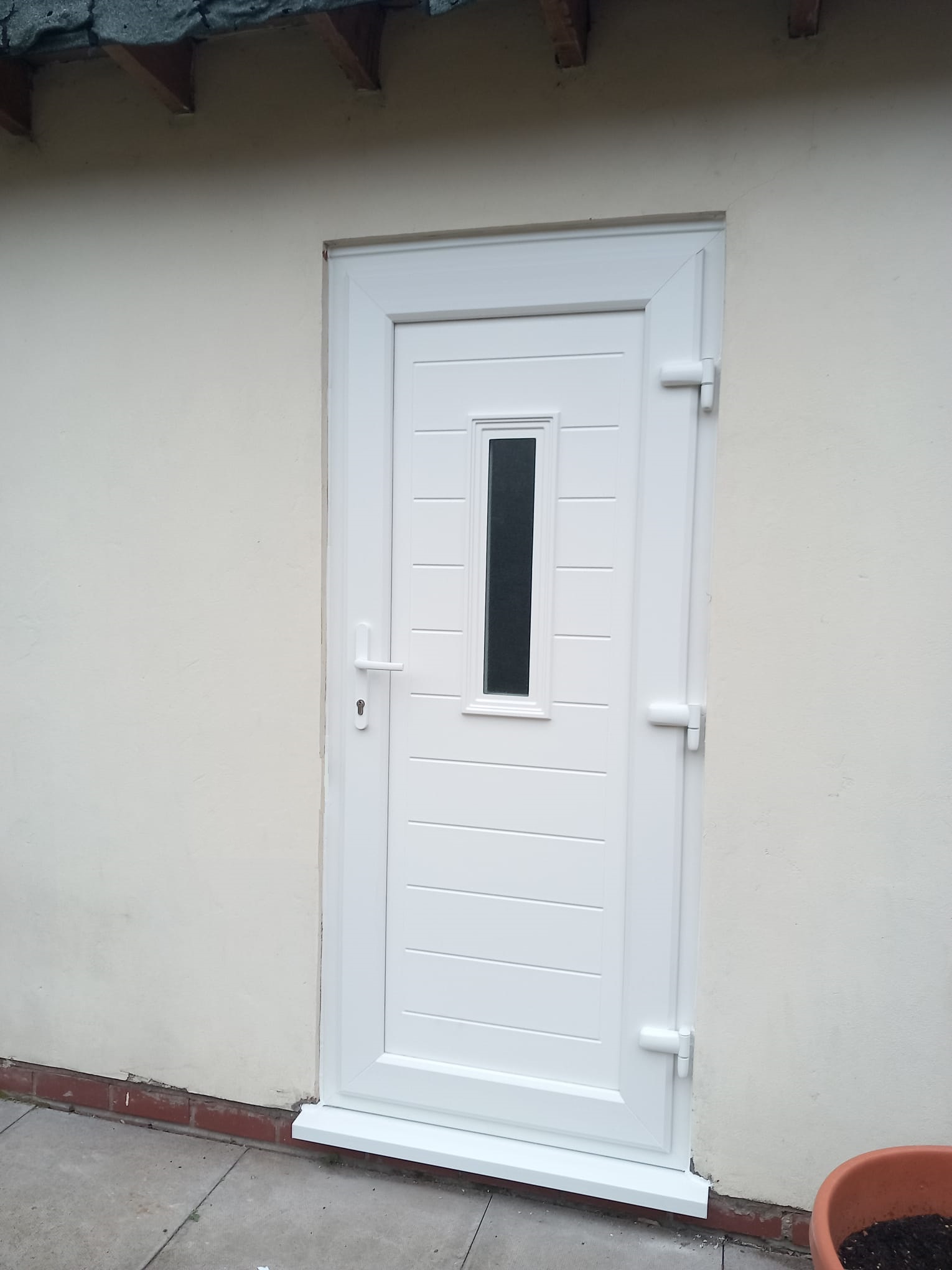 Composite entrance door helping keep warmth in and noise out
